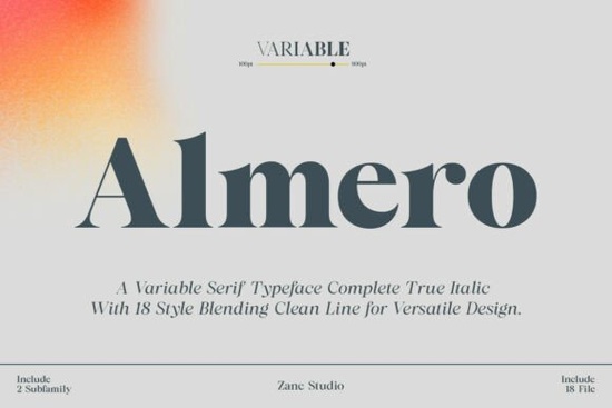 Almero Serif Family Font